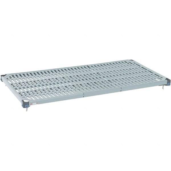 Metro - 42" Wide, 1-1/2" High, Open Shelving Shelf - Polymer, 24" Deep, Use with Metro Max Q - Industrial Tool & Supply