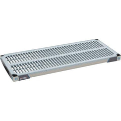 Metro - 42" Wide, 1-1/2" High, Open Shelving Shelf - Polymer, 18" Deep, Use with Metro Max I - Industrial Tool & Supply