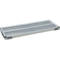 Metro - 48" Wide, 1-1/2" High, Open Shelving Shelf - Polymer, 18" Deep, Use with Metro Max I - Industrial Tool & Supply