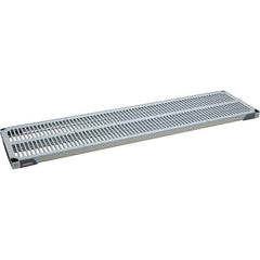 Metro - 72" Wide, 1-1/2" High, Open Shelving Shelf - Polymer, 18" Deep, Use with Metro Max I - Industrial Tool & Supply