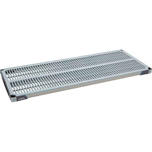 Metro - 60" Wide, 1-1/2" High, Open Shelving Polymer Shelf - Polymer, 24" Deep, Use with Metro Max I - Industrial Tool & Supply