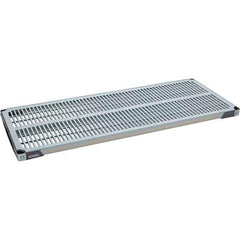 Metro - 60" Wide, 1-1/2" High, Open Shelving Polymer Shelf - Polymer, 24" Deep, Use with Metro Max I - Industrial Tool & Supply