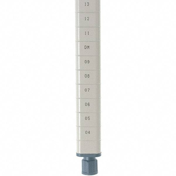 Metro - 13" High, Open Shelving Post - Steel with Epoxy Coating, Use with Metro Max Q Shelves - Industrial Tool & Supply
