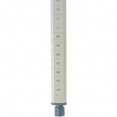 Metro - 33" High, Open Shelving Post - Steel with Epoxy Coating, Use with Metro Max Q Shelves - Industrial Tool & Supply
