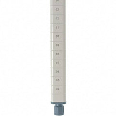 Metro - 63" High, Open Shelving Post - Steel with Epoxy Coating, Use with Metro Max Q Shelves - Industrial Tool & Supply