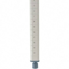 Metro - 74" High, Open Shelving Post - Steel with Epoxy Coating, Use with Metro Max Q Shelves - Industrial Tool & Supply