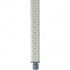 Metro - 86" High, Open Shelving Post - Steel with Epoxy Coating, Use with Metro Max Q Shelves - Industrial Tool & Supply