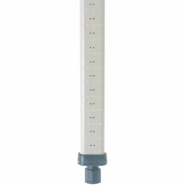 Metro - 63" High, Open Shelving Post - Polymer, Use with Metro Max I Shelving - Industrial Tool & Supply