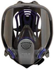 3M - Series FF-400, Size L Full Face Respirator - 6-Point Suspension, Bayonet Connection - Industrial Tool & Supply