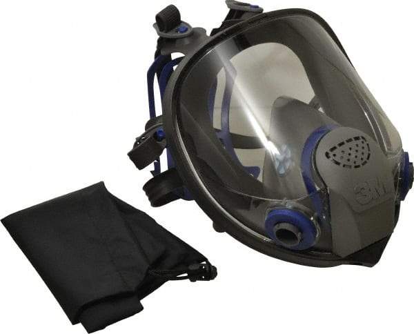 3M - Series FF-400, Size M Full Face Respirator - 6-Point Suspension, Bayonet Connection - Industrial Tool & Supply