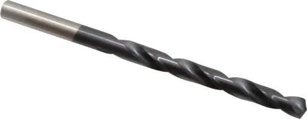 Hertel - 15/64" 135° High Speed Steel Jobber Drill - TiAlN Finish, Right Hand Cut, Spiral Flute, Straight Shank, 3-7/8" OAL, Split Point - Industrial Tool & Supply