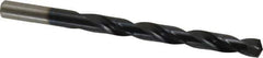 Hertel - Letter Q 135° High Speed Steel Jobber Drill - TiAlN Finish, Right Hand Cut, Spiral Flute, Straight Shank, 4-3/4" OAL, Split Point - Industrial Tool & Supply