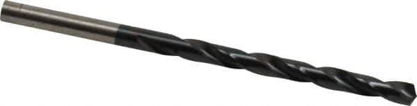 Hertel - #10 135° High Speed Steel Jobber Drill - TiAlN Finish, Right Hand Cut, Spiral Flute, Straight Shank, 3-5/8" OAL, Split Point - Industrial Tool & Supply