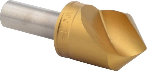 M.A. Ford - 1" Head Diam, 1/2" Shank Diam, 1 Flute 90° High Speed Steel Countersink - Industrial Tool & Supply