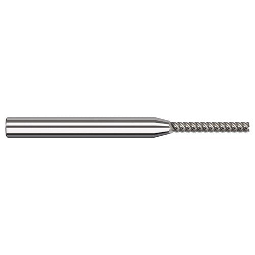 Variable Helix End Mills for Aluminum Alloys - Finishers - 0.0930″ (3/32″) Cutter Diameter × 0.7500″ (3/4″) Length of Cut Carbide Square End Mill Finisher for Aluminum Alloys, 5 Flutes