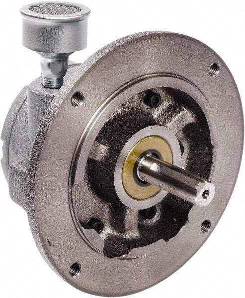 Gast - 1.7 hp Reversible Flange Air Actuated Motor - 0:00 Gear Ratio, 3,000 Max RPM, 2.06" Shaft Length, 5/8" Shaft Diam - Industrial Tool & Supply
