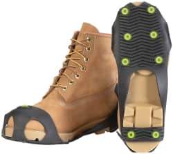 Winter Walking - Size S, (Women's Size S) Overshoe Cleat - Tungsten Carbide Stud Traction, Gray - Industrial Tool & Supply