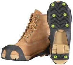 Winter Walking - Size S, (Women's Size S) Overshoe Cleat - Tungsten Carbide Stud Traction, Gray - Industrial Tool & Supply