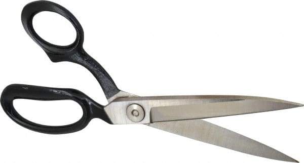 Wiss - 5" LOC, 10-3/8" OAL Inlaid Heavy Duty Shears - Left Hand, Offset Handle, For Composite Materials, Fabrics, Upholstery - Industrial Tool & Supply