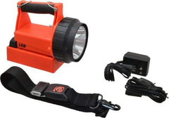 Streamlight - Blue LED Bulb, 145 Lumens, Spotlight/Lantern Flashlight - Orange Plastic Body, 2 Lithium-Ion Batteries Included - Industrial Tool & Supply