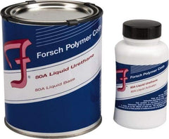 Forsch Polymer Corp - 1 Lb Kit Tan Polyurethane Castable Rubber - 100°F Max Operating Temp, 30 min Tack Free Dry Time, 24 hr Full Cure Time, Series URS 5180 - Industrial Tool & Supply