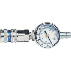 Dynabrade - Grinder Repair Airline Test Gauge - Use with Dynabrade Air Power Tools - Industrial Tool & Supply