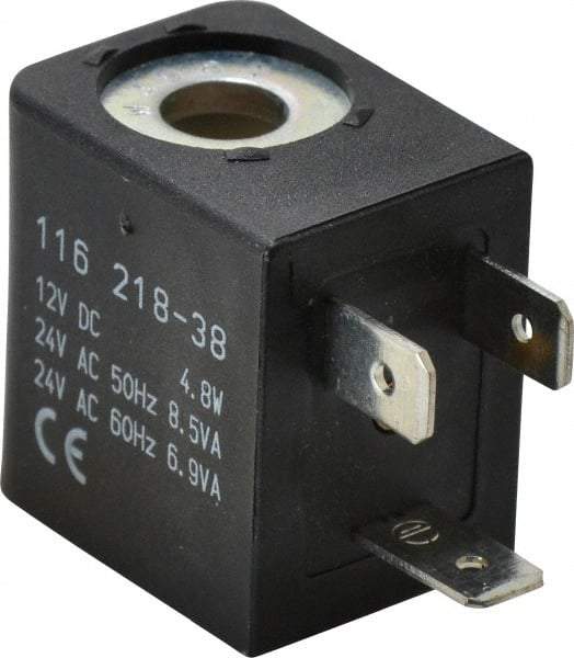 ARO/Ingersoll-Rand - 12 DC Volt, Din Connection Coil Lead Length, Class F, Solenoid Coil - 4.8 Watt, NEMA 4 Enclosure, Use with ARO Solenoid Valve - Industrial Tool & Supply