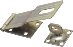 National Mfg. - 1-3/4" Wide, Swivel Staple Safety Hasp - Steel - Industrial Tool & Supply