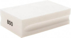 Brite Star - 800 Grit, Diamond Hand Pad - White, 2-1/4" Wide x 3-3/4" Long, Coated - Industrial Tool & Supply