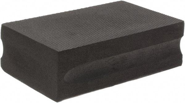 Brite Star - 120 Grit, Diamond Hand Pad - Black, 2-1/4" Wide x 3-3/4" Long, Coated - Industrial Tool & Supply