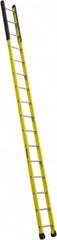 Louisville - 16' High, Type IAA Rating, Fiberglass Ladder - Industrial Tool & Supply