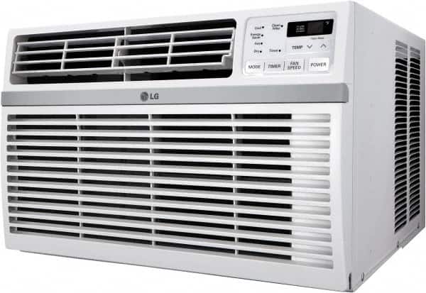 Window Air Conditioner: 15,000 BTU, 115V, 11A 26″ Wide, 28-1/8″ Deep, 17″ High, 5-15P Plug