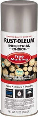 Rust-Oleum - 12 fl oz Silver Marking Paint - 300' Coverage, Modified Alkyd Formula, >500 gL VOC - Industrial Tool & Supply