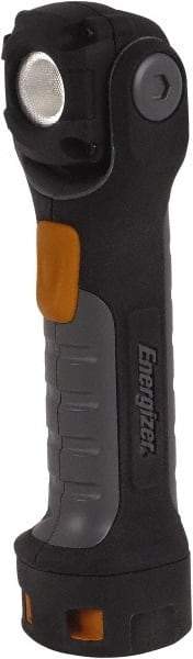 Energizer - White LED Bulb, 300 Lumens, Industrial/Tactical Flashlight - Black Plastic Body, 2 AA Alkaline Batteries Included - Industrial Tool & Supply