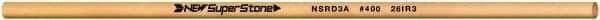 Value Collection - Round Ceramic Finishing Stick - 50mm Long x 3.175mm Wide x 3.2mm Thick, 400 Grit - Industrial Tool & Supply