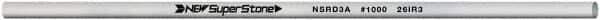 Value Collection - Round Ceramic Finishing Stick - 50mm Long x 3.175mm Wide, 1,000 Grit - Industrial Tool & Supply