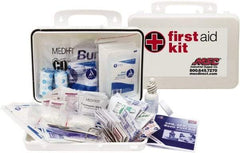 Medique - 150 Piece, 25 Person, Industrial First Aid Kit - 9-1/4" Wide x 6-3/4" Deep x 3" High, Plastic Case - Industrial Tool & Supply