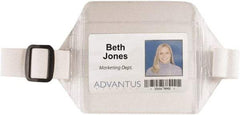 ADVANTUS - Arm Band Badge Holder - Clear/White - Industrial Tool & Supply