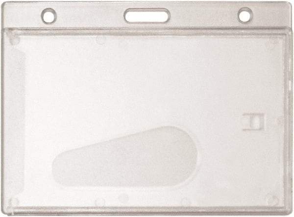 ADVANTUS - Cord Mounted Badge Holder - Clear - Industrial Tool & Supply
