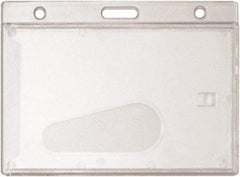 ADVANTUS - Cord Mounted Badge Holder - Clear - Industrial Tool & Supply