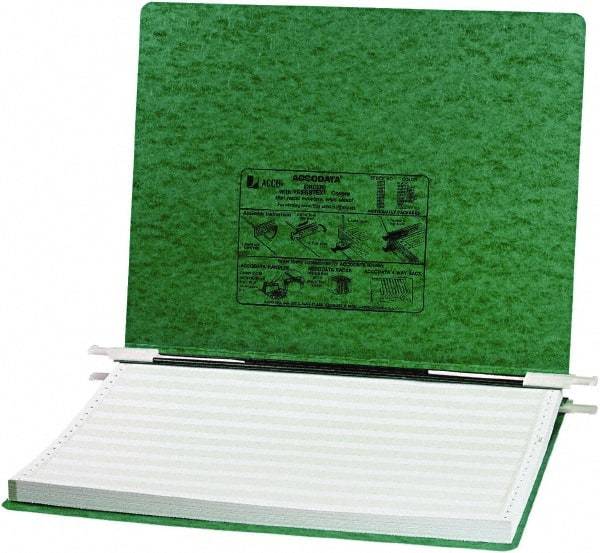 ACCO - 6", Letter Size, Dark Green, Hanging Data Binders - Industrial Tool & Supply