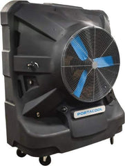 PortaCool - 36" Blade, 60 Gal Capacity, 0.7 hp, 13,500 CFM Evaporative Cooler - 11 Amp Rating, 110 Volts, Infinitely Variable Speed - Industrial Tool & Supply