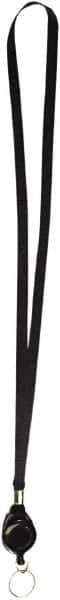 ADVANTUS - Lanyards Material: Polyester Color: Black - Industrial Tool & Supply