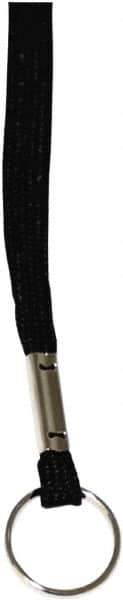 ADVANTUS - Lanyards Material: Cotton/Nylon Color: Black - Industrial Tool & Supply