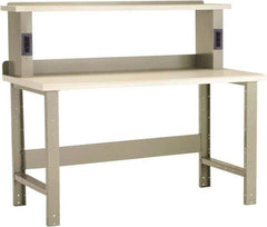 Rousseau Metal - 60 Wide x 30" Deep x 34" High, Dissipative Workbench - Fixed Legs - Industrial Tool & Supply
