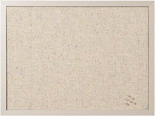MasterVision - 17.72" Wide x 23.62" High Cork Bulletin Board - Fabric, Gray - Industrial Tool & Supply