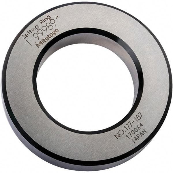 Mitutoyo - Setting Rings Inside Diameter (Decimal Inch): 2.0000 Outside Diameter (Decimal Inch): 3.3500 - Industrial Tool & Supply