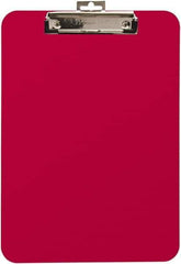 Baum/Gartens - 13-1/4 Inch Long x 9-1/4 Inch Wide, Clip Board - Red - Industrial Tool & Supply