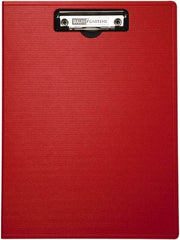 Baum/Gartens - 13-1/4 Inch Long x 9-1/4 Inch Wide, Clip Board - Red - Industrial Tool & Supply