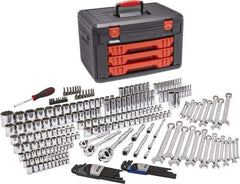 GearWrench - 239 Piece 1/4, 3/8 & 1/2" Drive Mechanic's Tool Set - Comes in Blow Molded Case with 3 Drawers - Industrial Tool & Supply